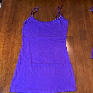 Purple Spaghetti Strap Tank